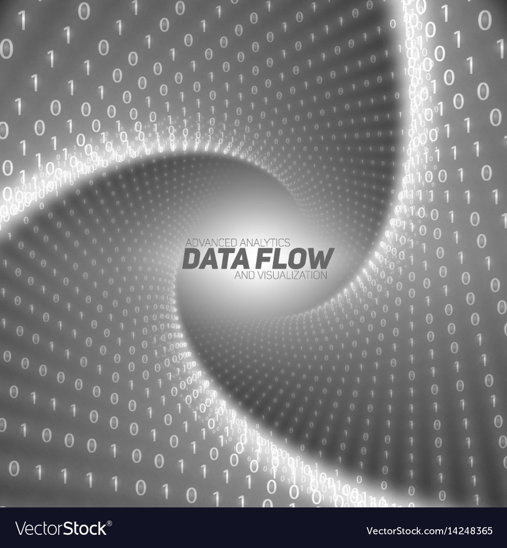 Datenfluss Visualisierung schwarz