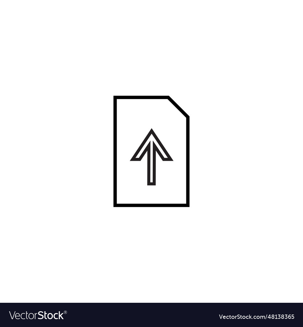 File upload icon vector image File upload icon
