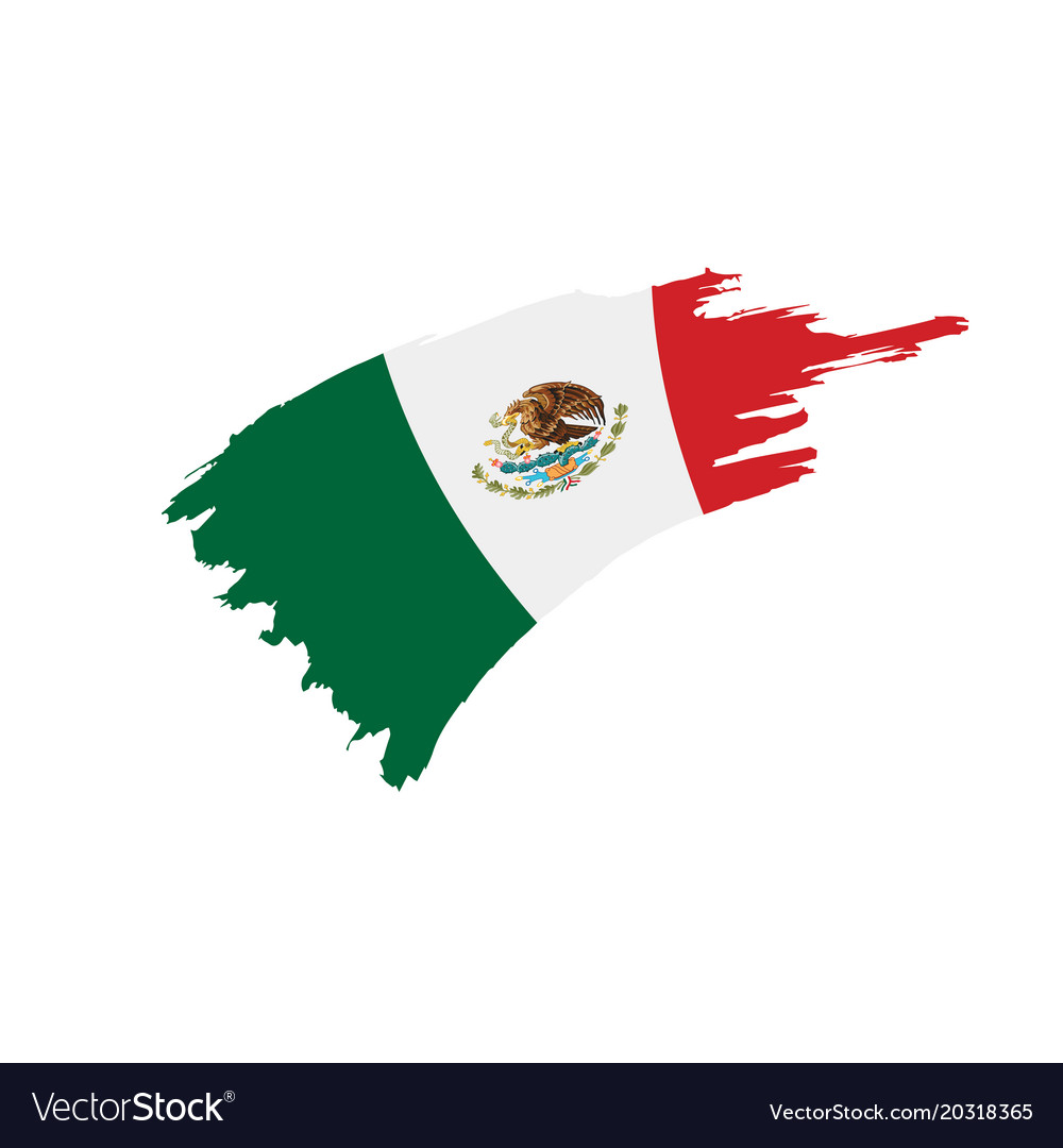 Mexican flag Royalty Free Vector Image - VectorStock