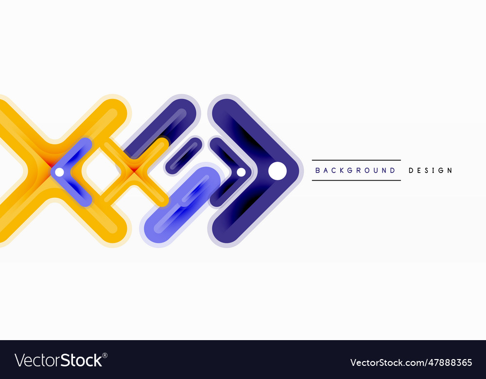 Minimal geometric background cross line design vector image Minimal geometric background cross line design