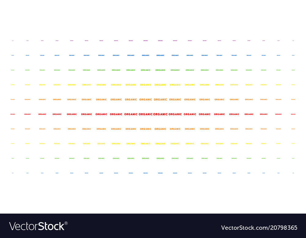 Organische Text-Spektralton-Array Vector Image Organische Text-Spektralton-Array
