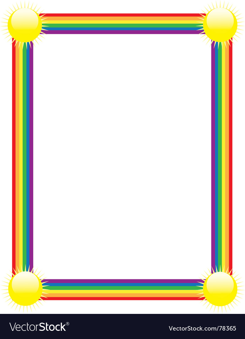 Download Rainbow border Royalty Free Vector Image - VectorStock