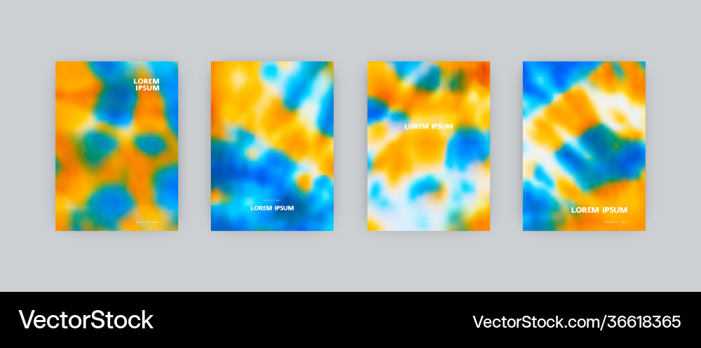 Set cover templates in bright colors Royalty Free Vector