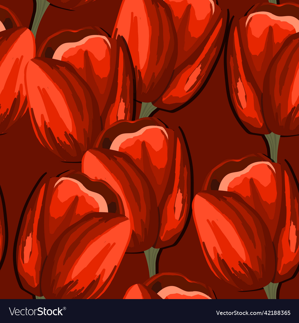 Spring colorful with red vector image Spring colorful with red