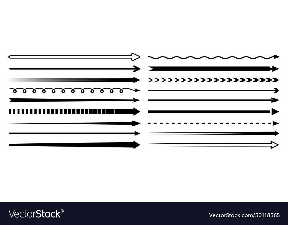 Straight Arrow Set - Black Pointers