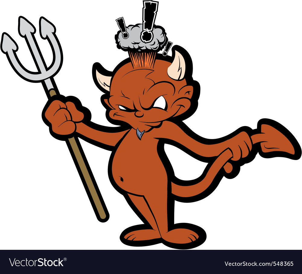 Tiny Devil with Pitchfork