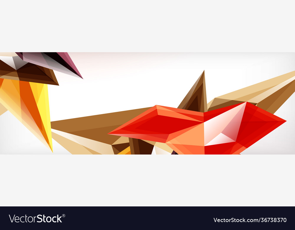 3d triangles and pyramids abstract