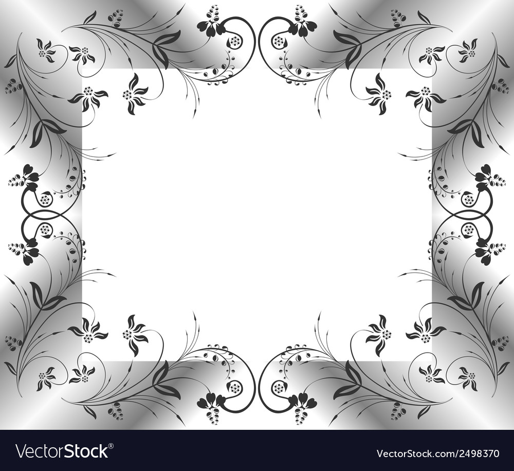 Abstract floral frame