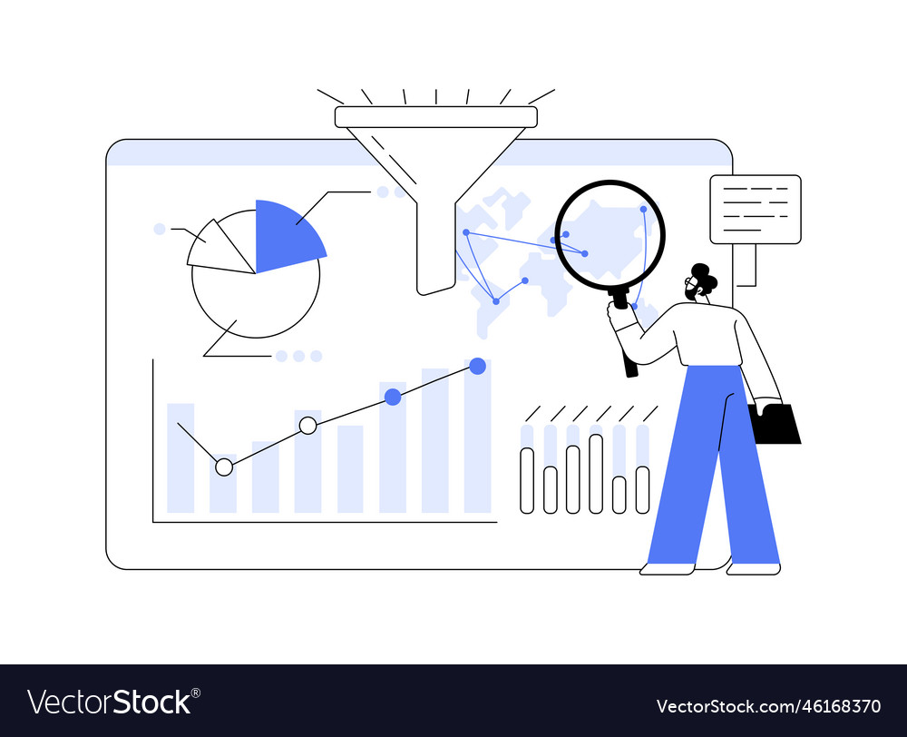 Business Intelligence Dashboard abstraktes Konzept