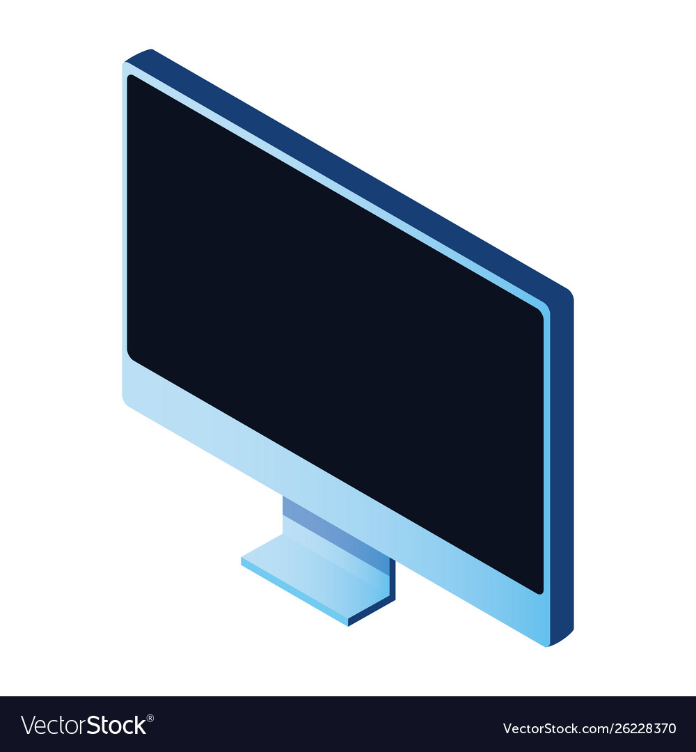 Computer monitor hardware technology vector image Computer monitor hardware technology