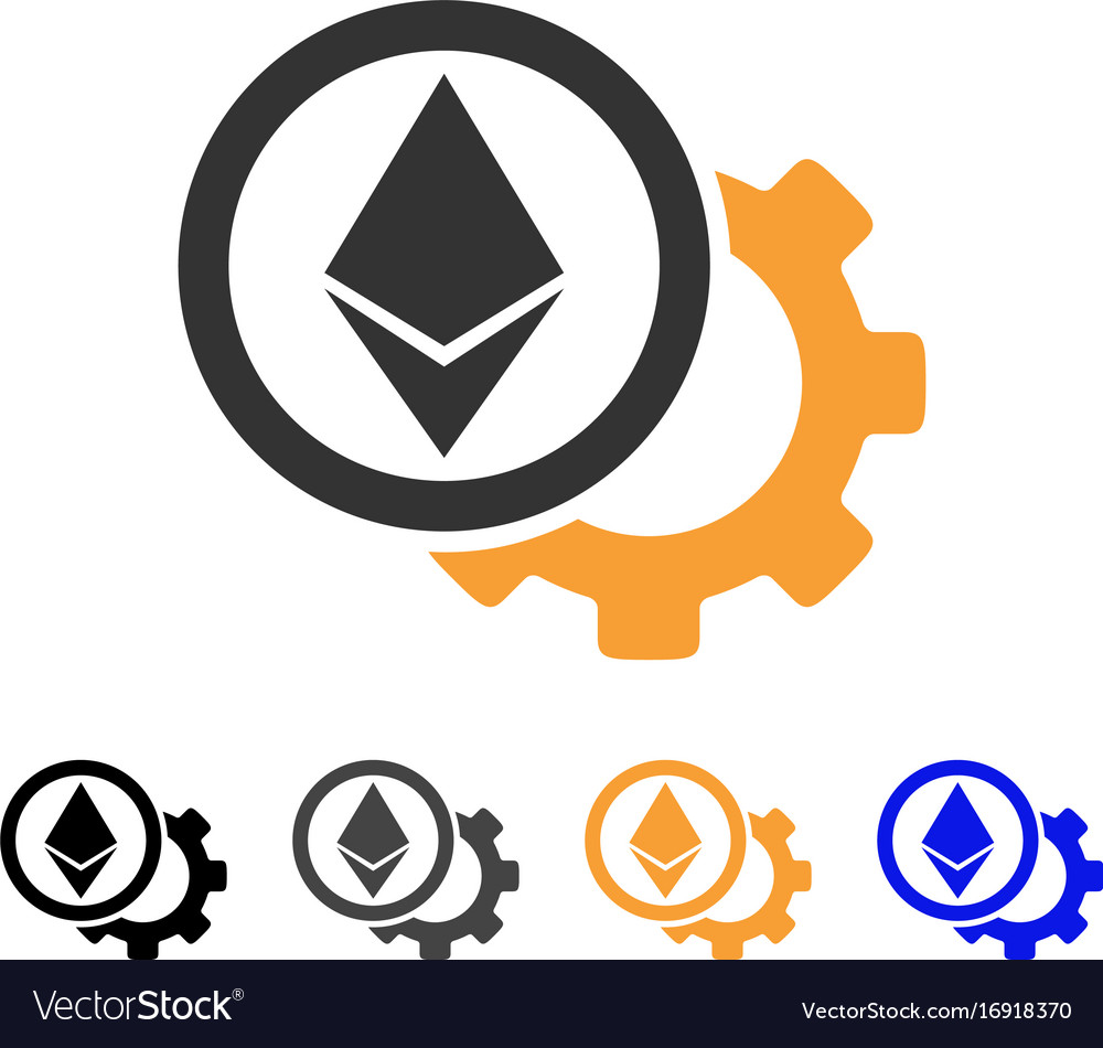 Ethereum options cogwheel icon