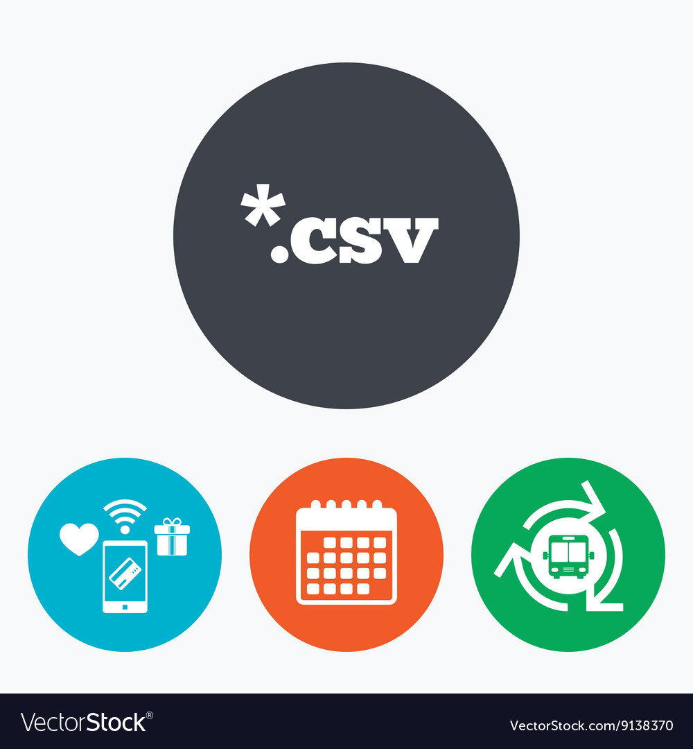 File document icon download csv button
