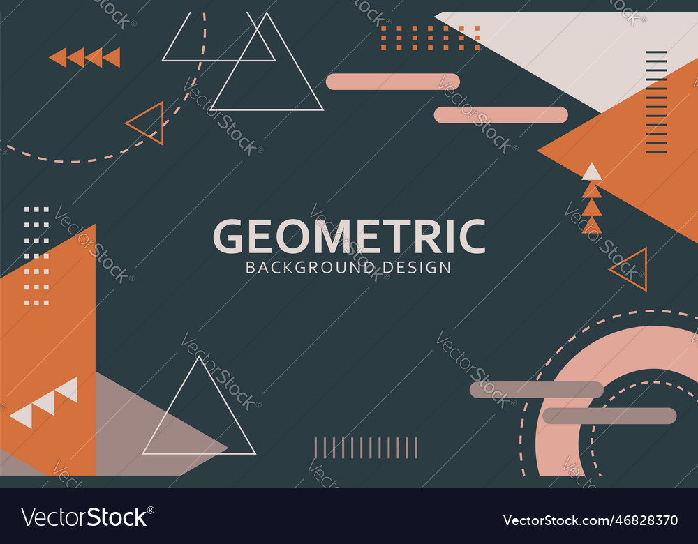 Flaches Design des abstrakten geometrischen Hintergrunds