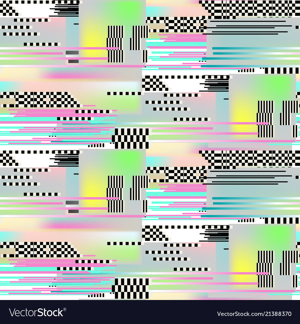 Glitch Pixel Art - Abstract Error Screen