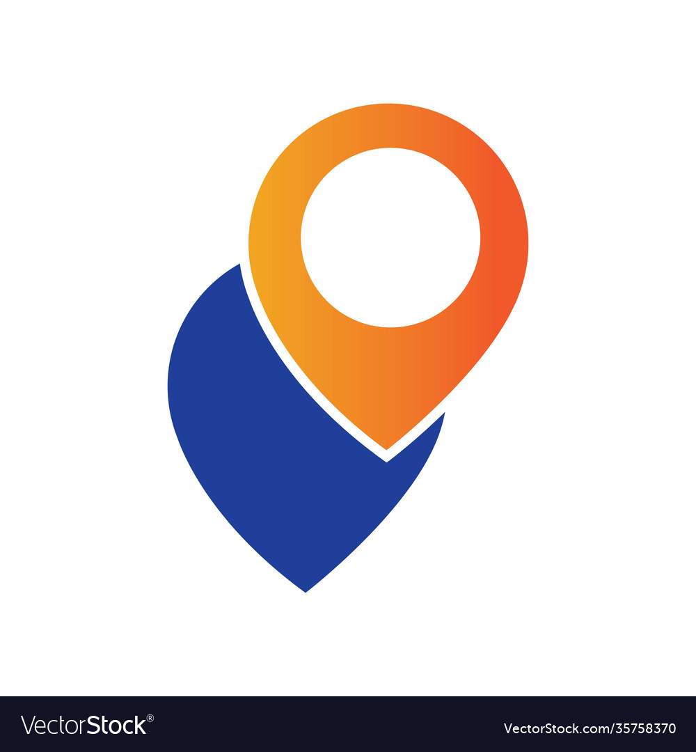 Map point location pin icon for mapping Vector Image Map point location pin icon for mapping