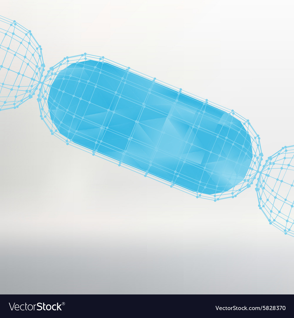 Mesh polygonal background scope of lines and dots