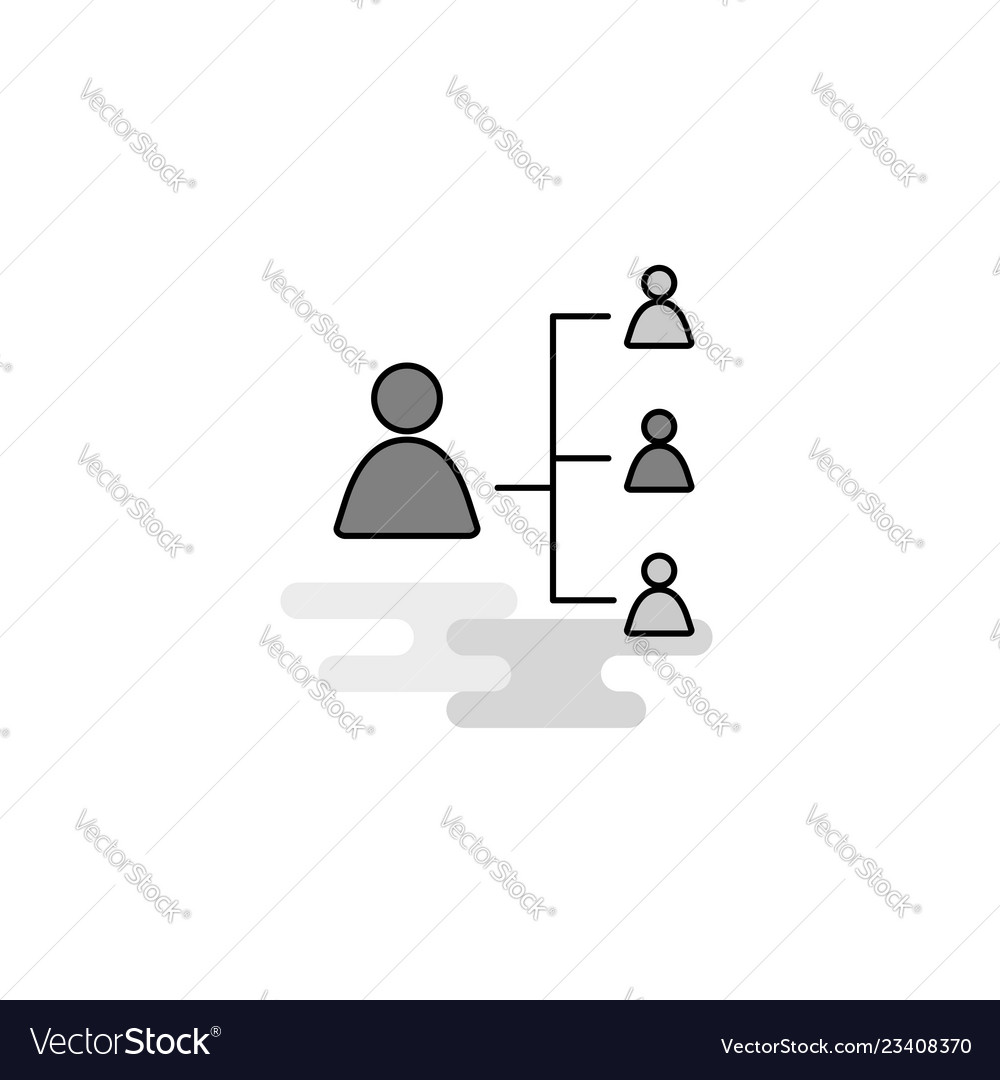 Networking web icon flat line filled gray Vector Image Networking web icon flat line filled gray