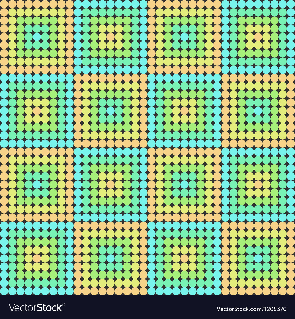 Seamless pattern with the mosaic of circles
