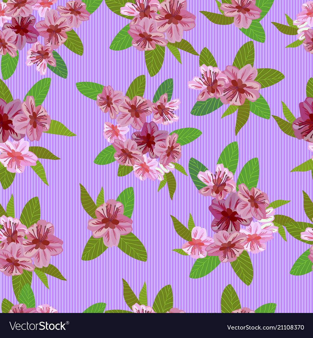 Seamless spring background with white and p