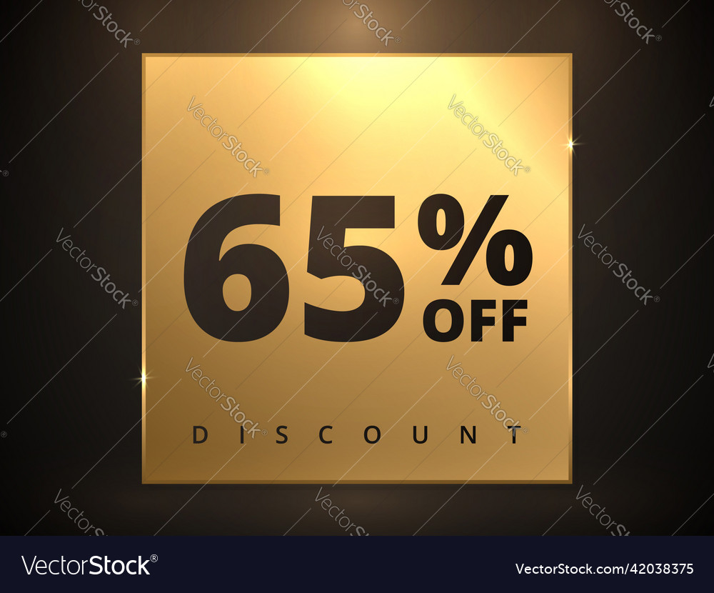 65 off discount banner special offer sale