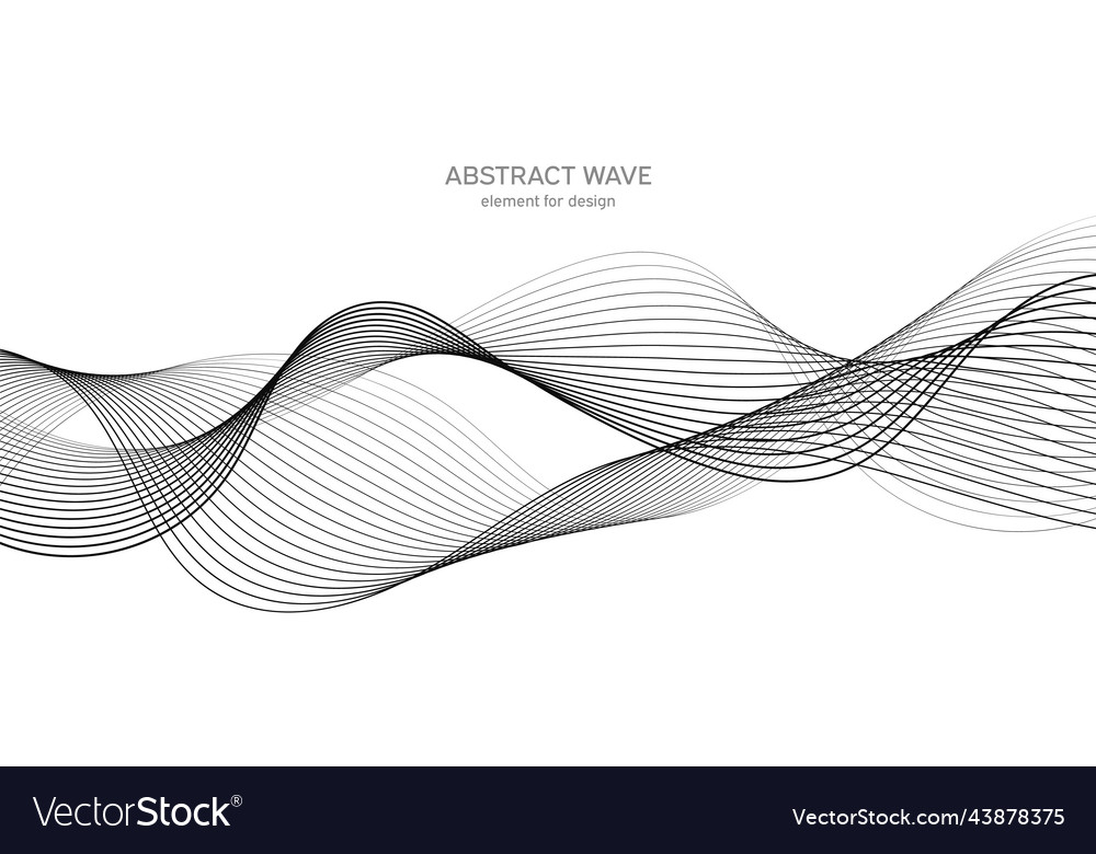 Abstract wave element for design digital Vector Image Abstract wave element for design digital