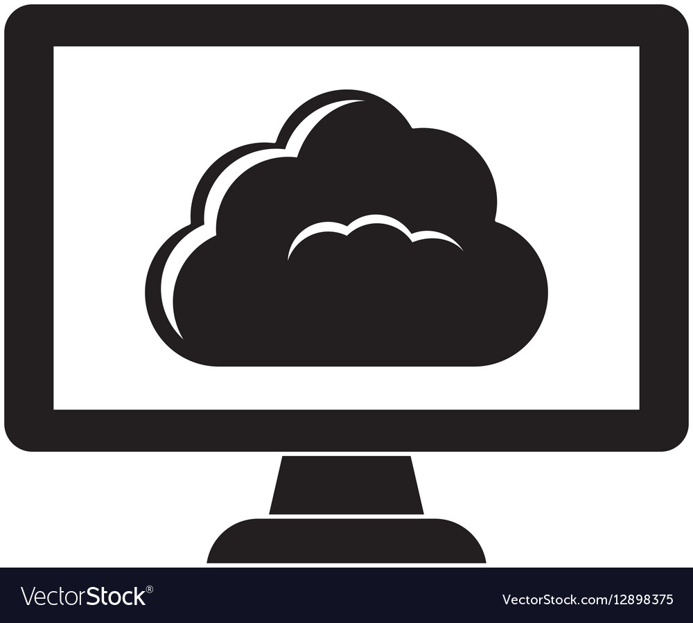 Black database hosting related icon image