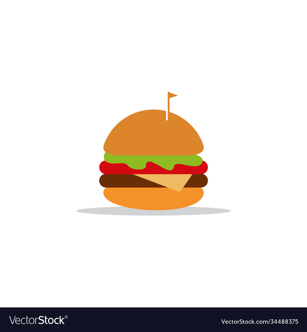 Burger Firmenlogo Designvorlage