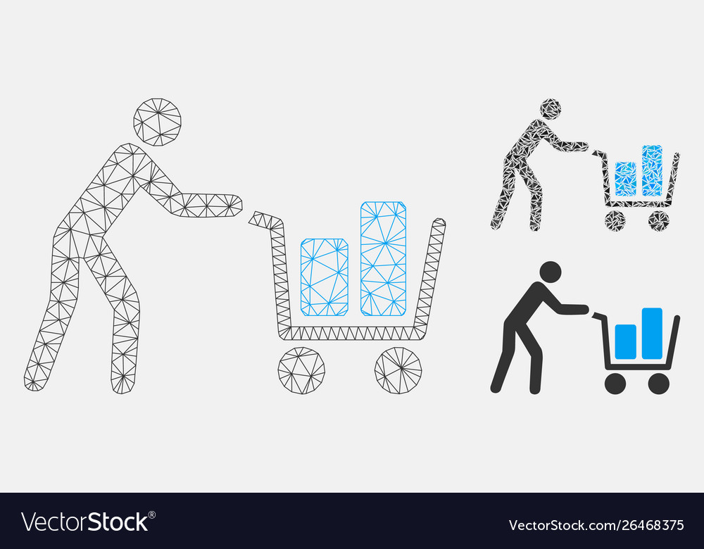 Client with shopping cart mesh network