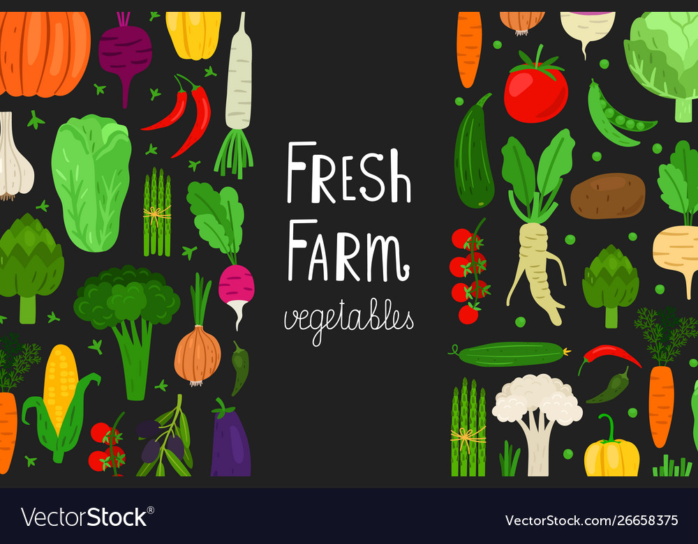 Frische Gemüse Banner - Farm Fresh