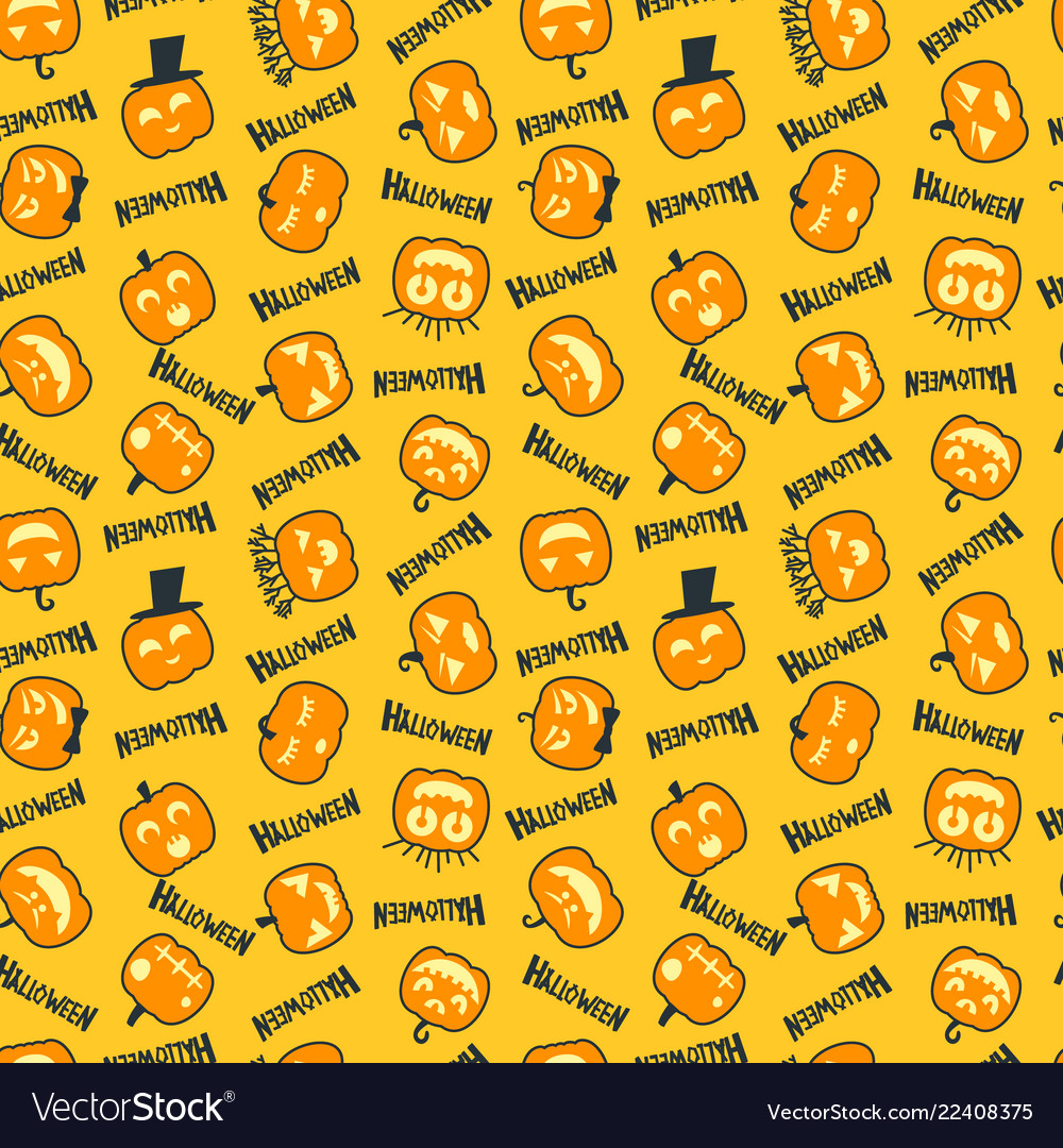 Halloween background seamless pattern design