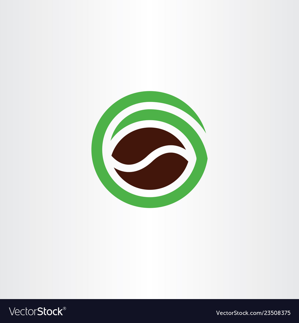 Organic Coffee Bean Symbol