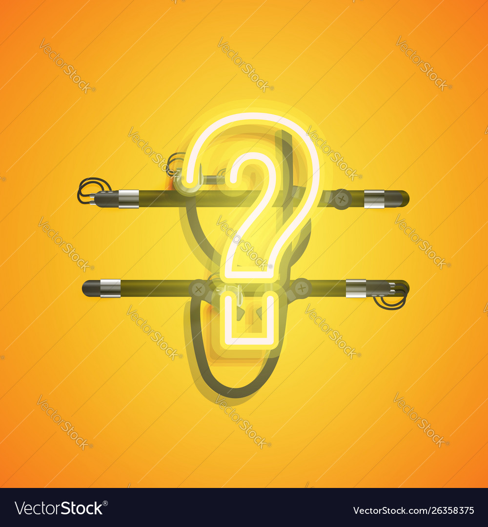Realistic neon character with wires and console vector image Realistic neon character with wires and console