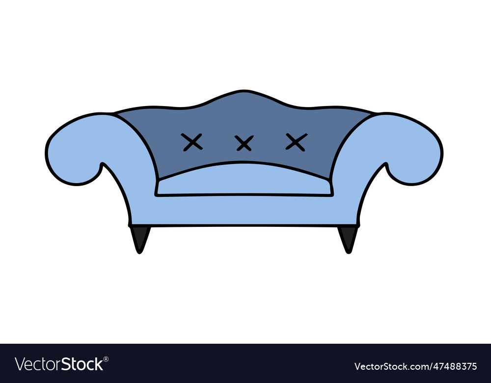 Sofa linear style sign for mobile concept and web Vector Image Sofa linear style sign for mobile concept and web