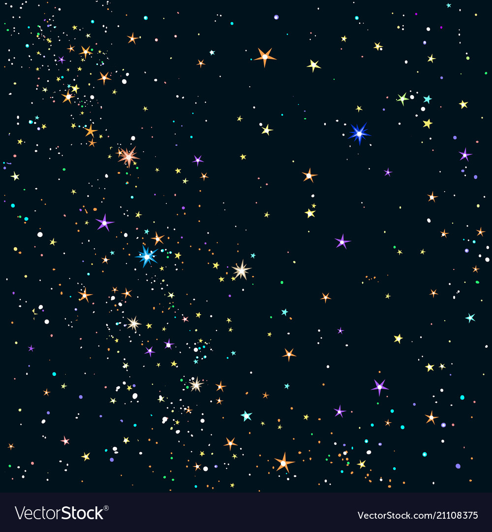 Starry Night Background Clip Art