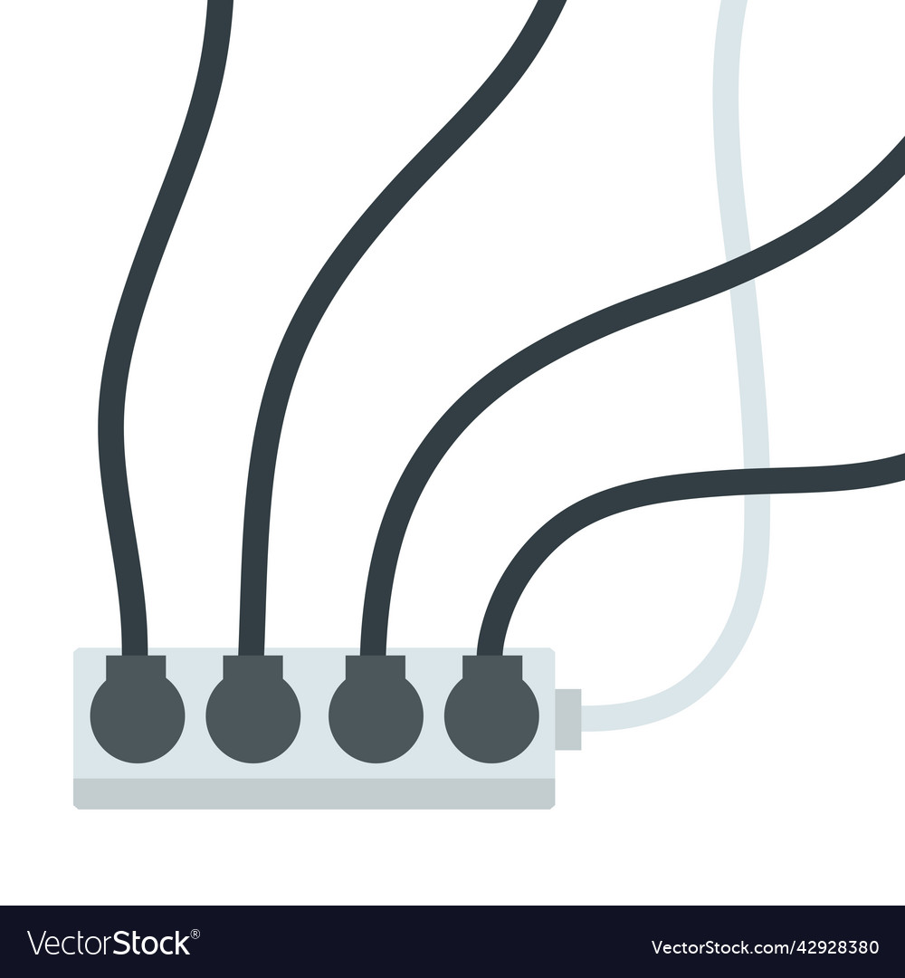 Many outlets to plug with wires