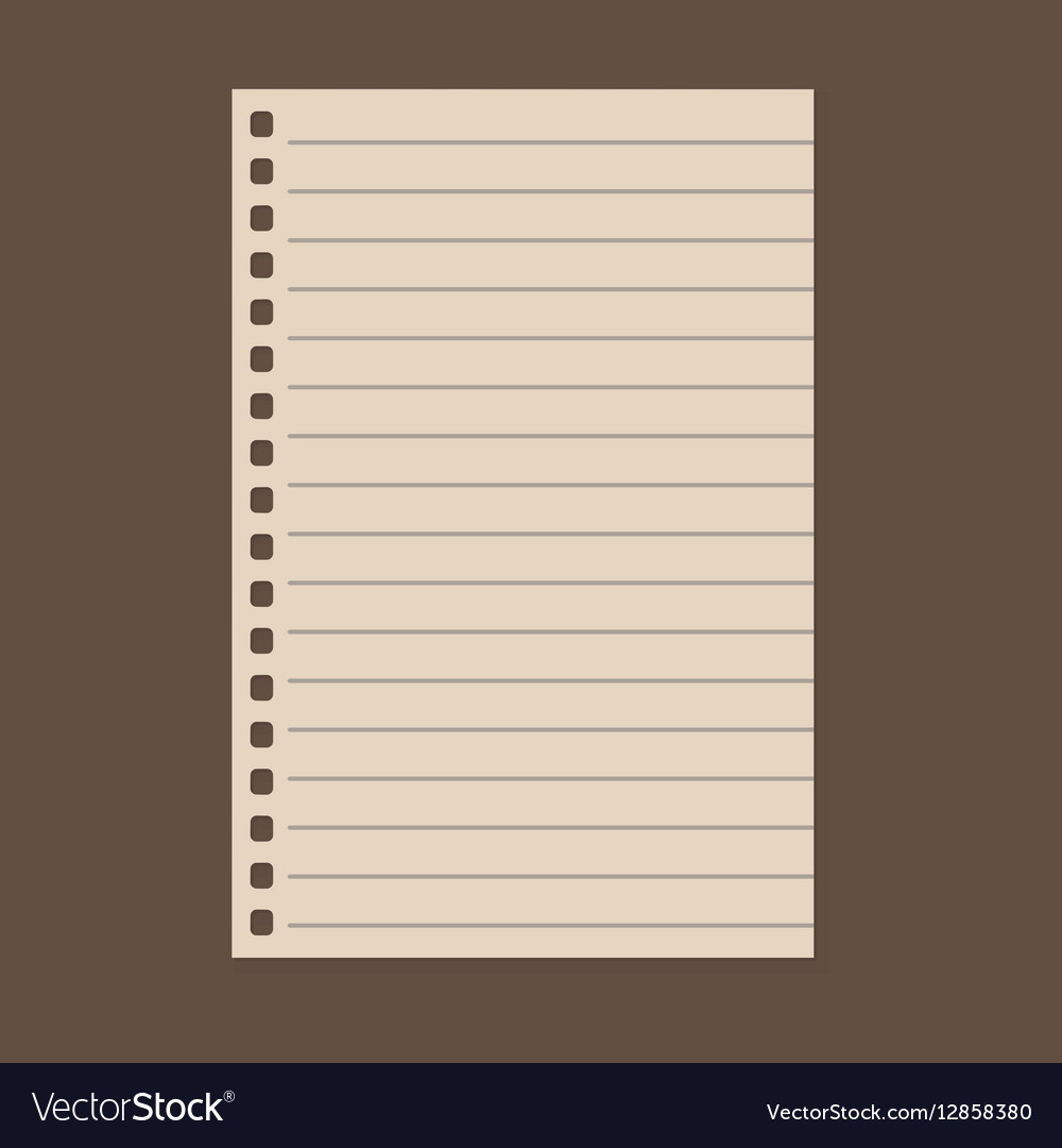 Paper note sheet for message