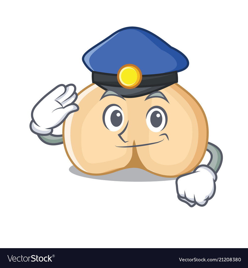 Police Chickpea Character