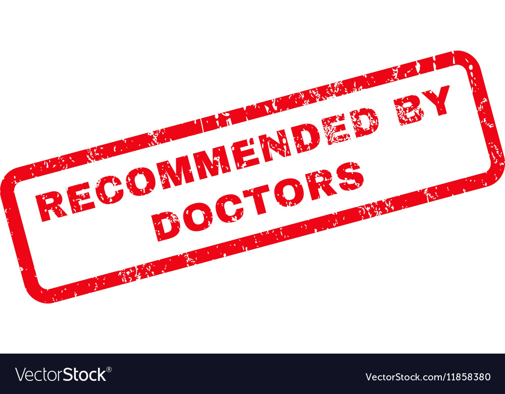 By Doctors Rubber Stamp Royalty Free Vector