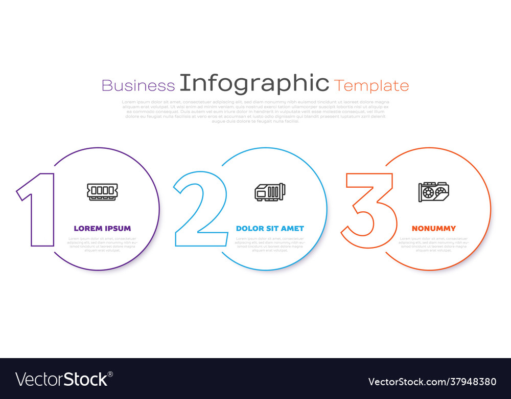 Set line ram random access memory video graphic vector image Set line ram random access memory video graphic