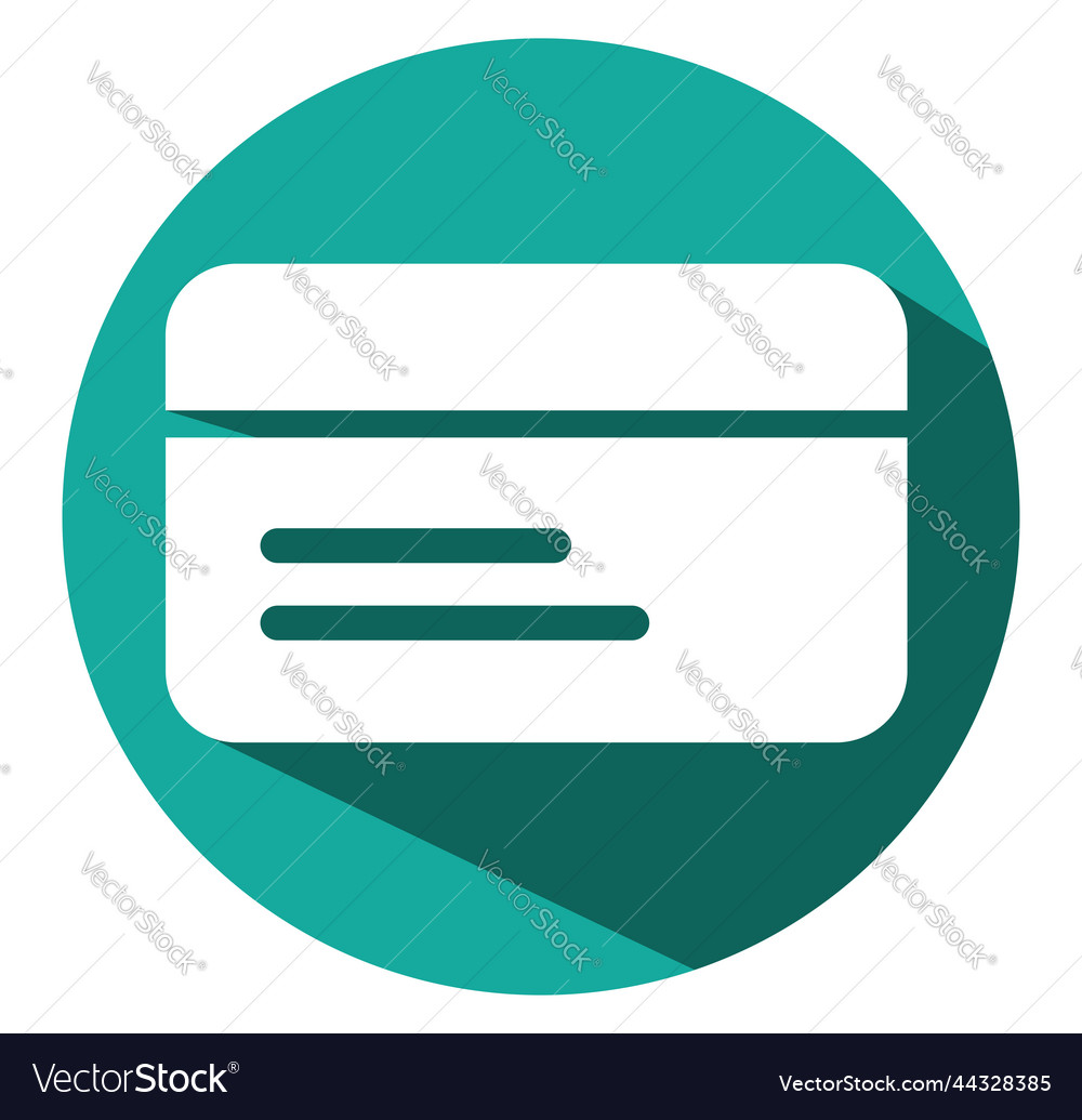 Credit card on a white background Royalty Free Vector Image
