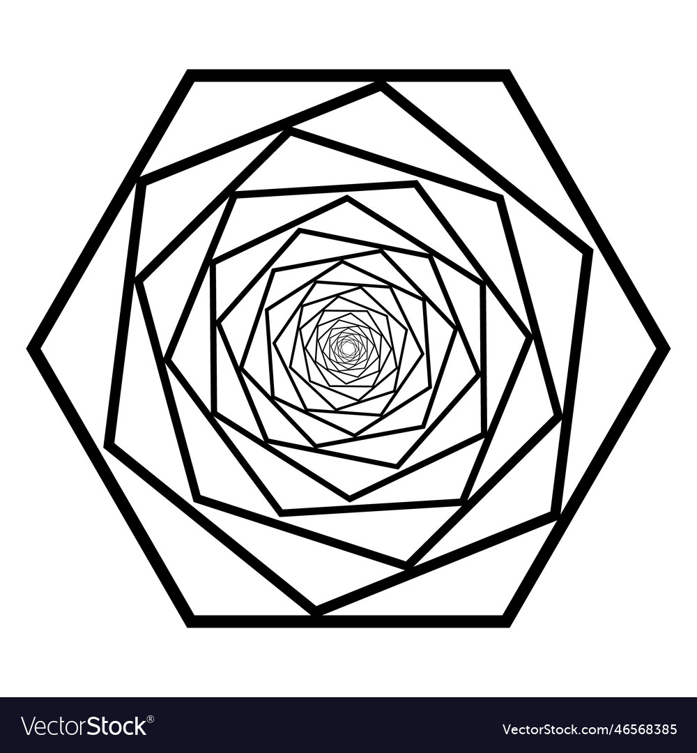 Dynamic hexagon shape