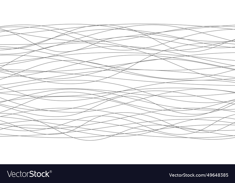 Hand drawn lines abstract pattern wave simple
