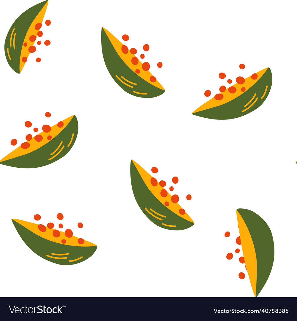 Papaya seamless pattern abstract repeated vector image Papaya seamless pattern abstract repeated