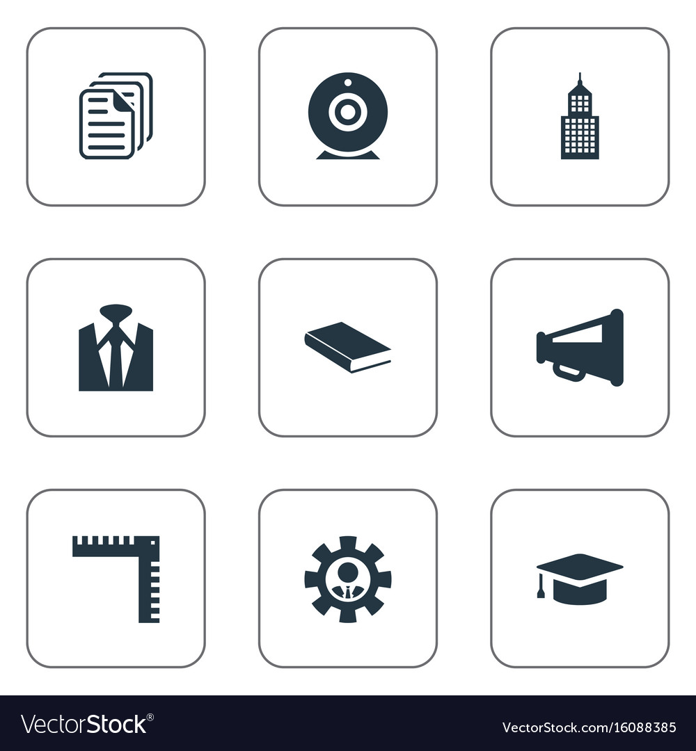 Set of simple speaker icons