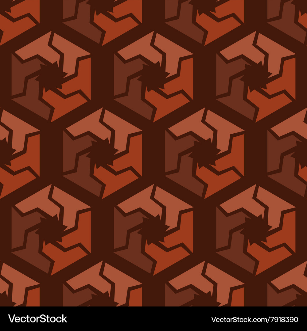 Abstract hexagonal seamless pattern Royalty Free Vector