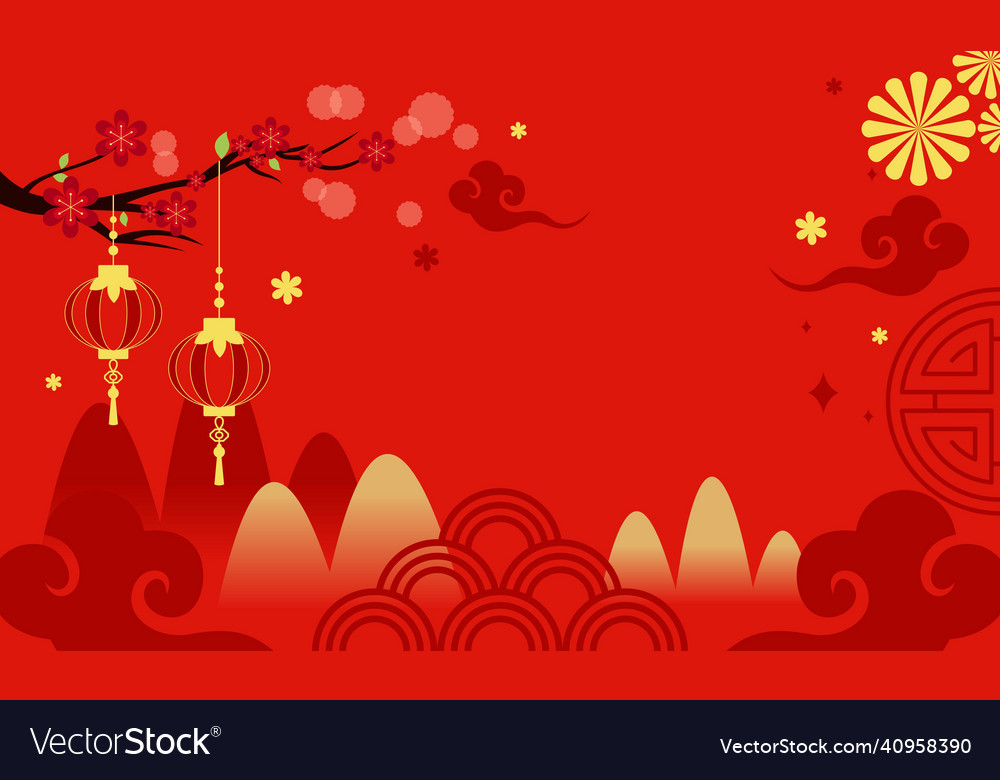 Chinese new year celebration festive background