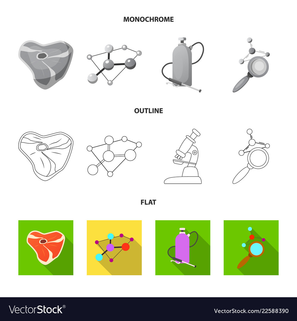 Design of and symbol collection vector image Design of and symbol collection