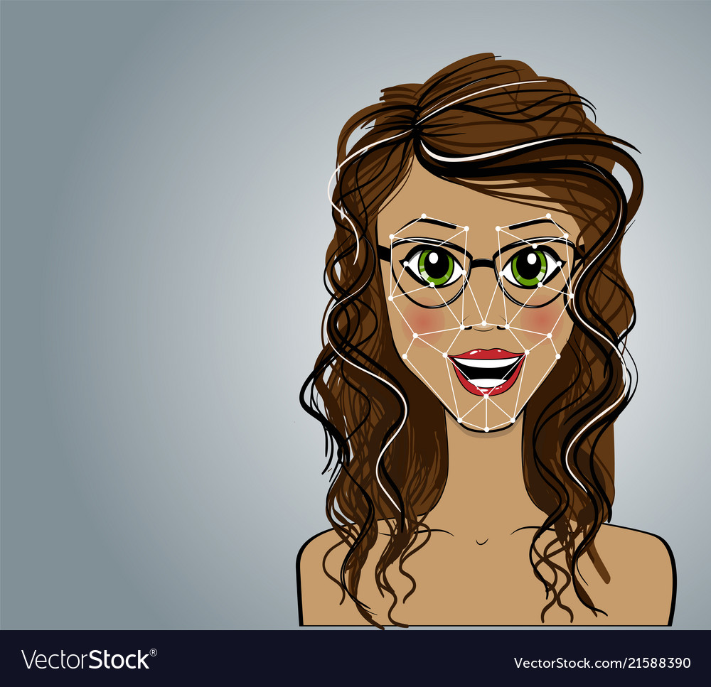 Face recognition Royalty Free Vector Image - VectorStock