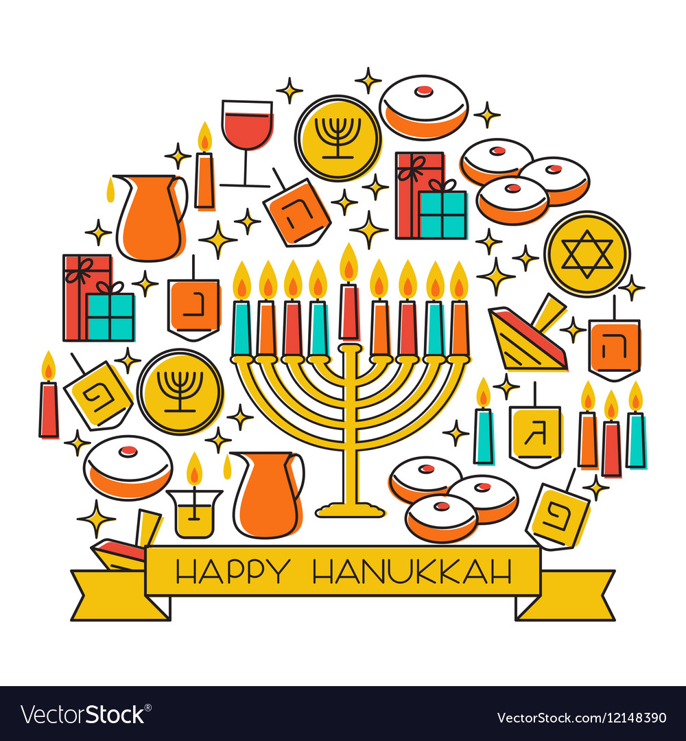 Hanukkah holiday background