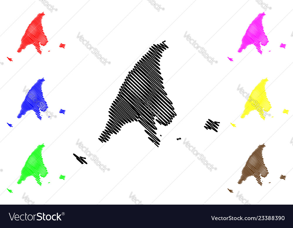 Labuan map vector image Labuan map